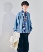 INDIGO 裏毛&ピグメントダイ　プルオーバー